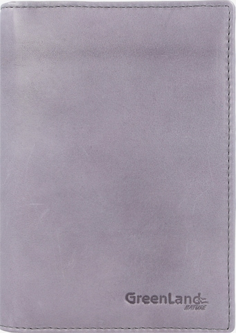 Greenland Nature Wallet 'Soft Colour' in Purple: front