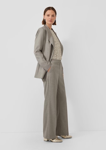 Regular Pantalon à plis s.Oliver en gris