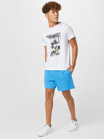 GAP Loosefit Kalhoty 'FRENCH' – modrá