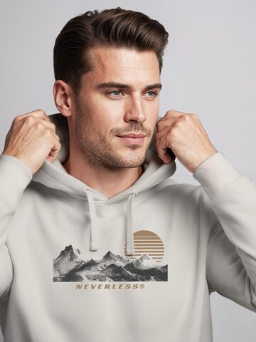 Neverless Sweatshirt 'Mountain' in Beige