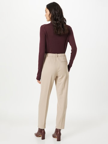 s.Oliver BLACK LABEL Regular Trousers with creases in Beige