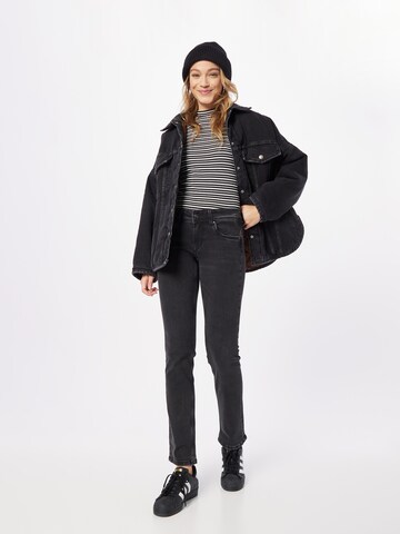 Coupe slim Jean 'SATURN' Pepe Jeans en noir