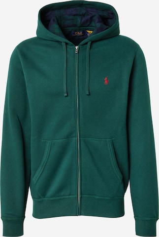 Polo Ralph Lauren Кофта на молнии в Зеленый: спереди