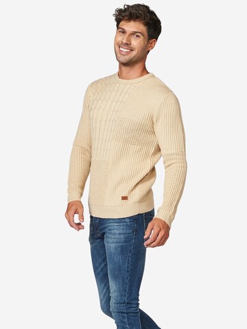 Pull-over KOROSHI en beige : devant