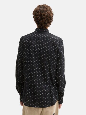 TOM TAILOR DENIM Regular fit Overhemd in Zwart