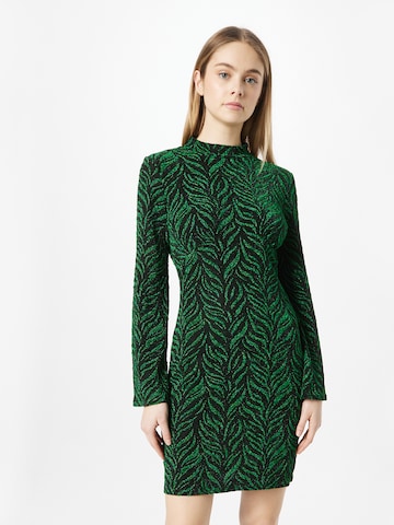 Warehouse - Vestido en verde: frente