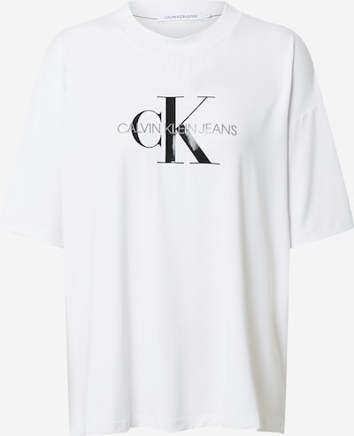 Calvin Klein Jeans T-shirt en noir / blanc, Vue avec produit