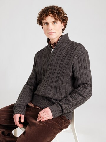 JJ Rebel Свитер 'JREBLUKE' в Серый: спереди