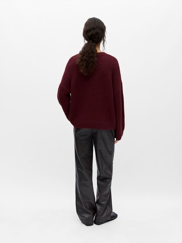 OBJECT Sweater 'OBJSAGGIA' in Red