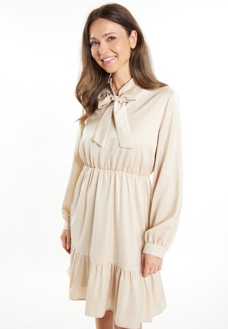 Robe usha BLACK LABEL en beige : devant