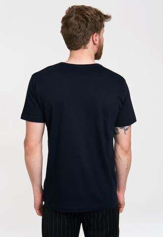 LOGOSHIRT Shirt 'Krieg der Sterne' in Blauw