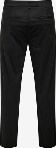 Regular Pantalon chino 'LOU' Only & Sons en noir