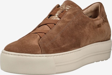 Baskets basses Paul Green en marron : devant