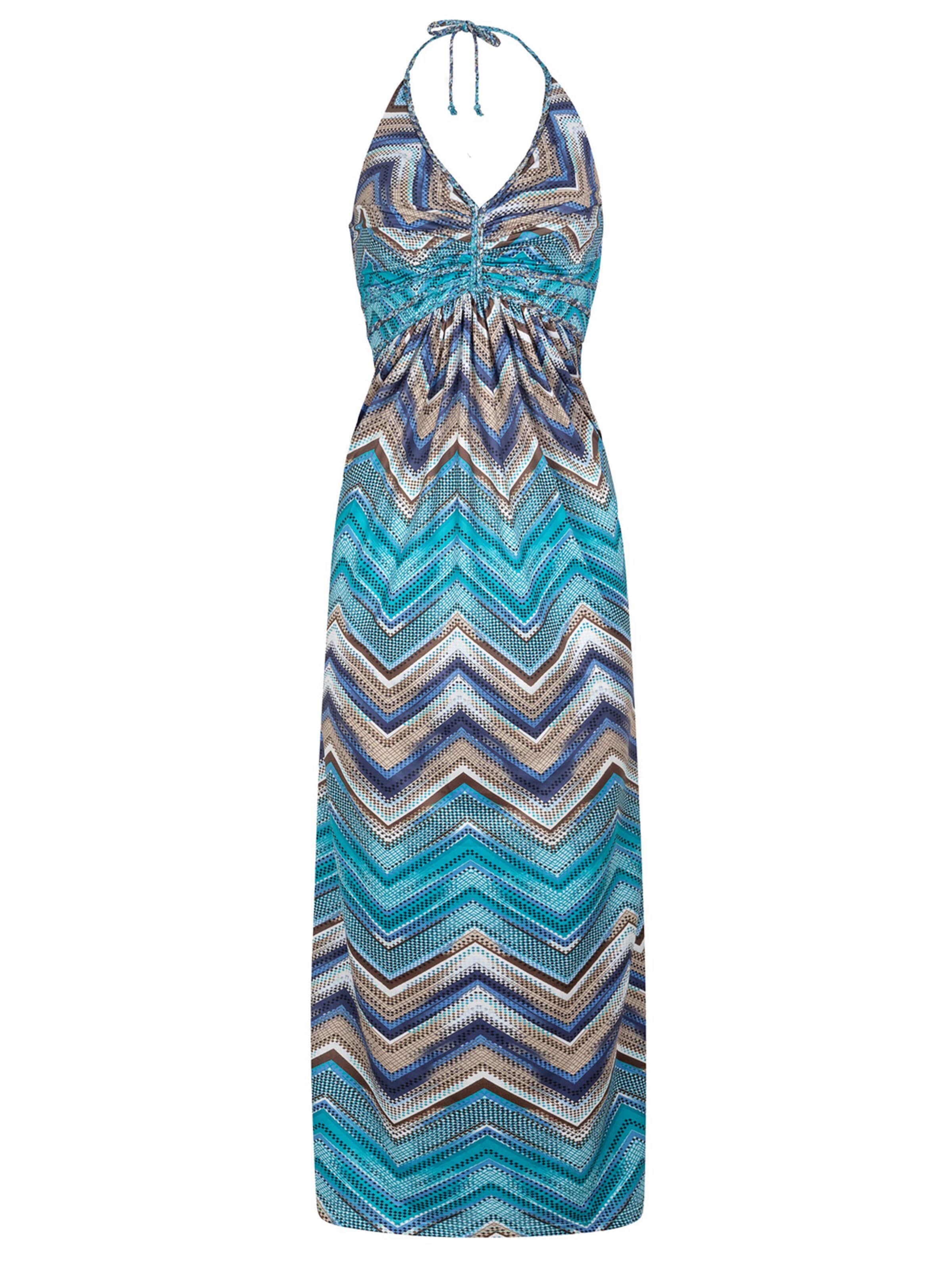 Chic by Lirette Jurk 'Halter dress Myzithres' in Blauw