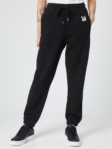 ABOUT YOU x Dardan Loosefit Broek 'Marlo' in Zwart: voorkant