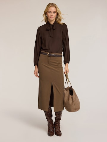 MOTIVI Bluse‌‌‌‌‌‌‌‌‌‌ in Braun