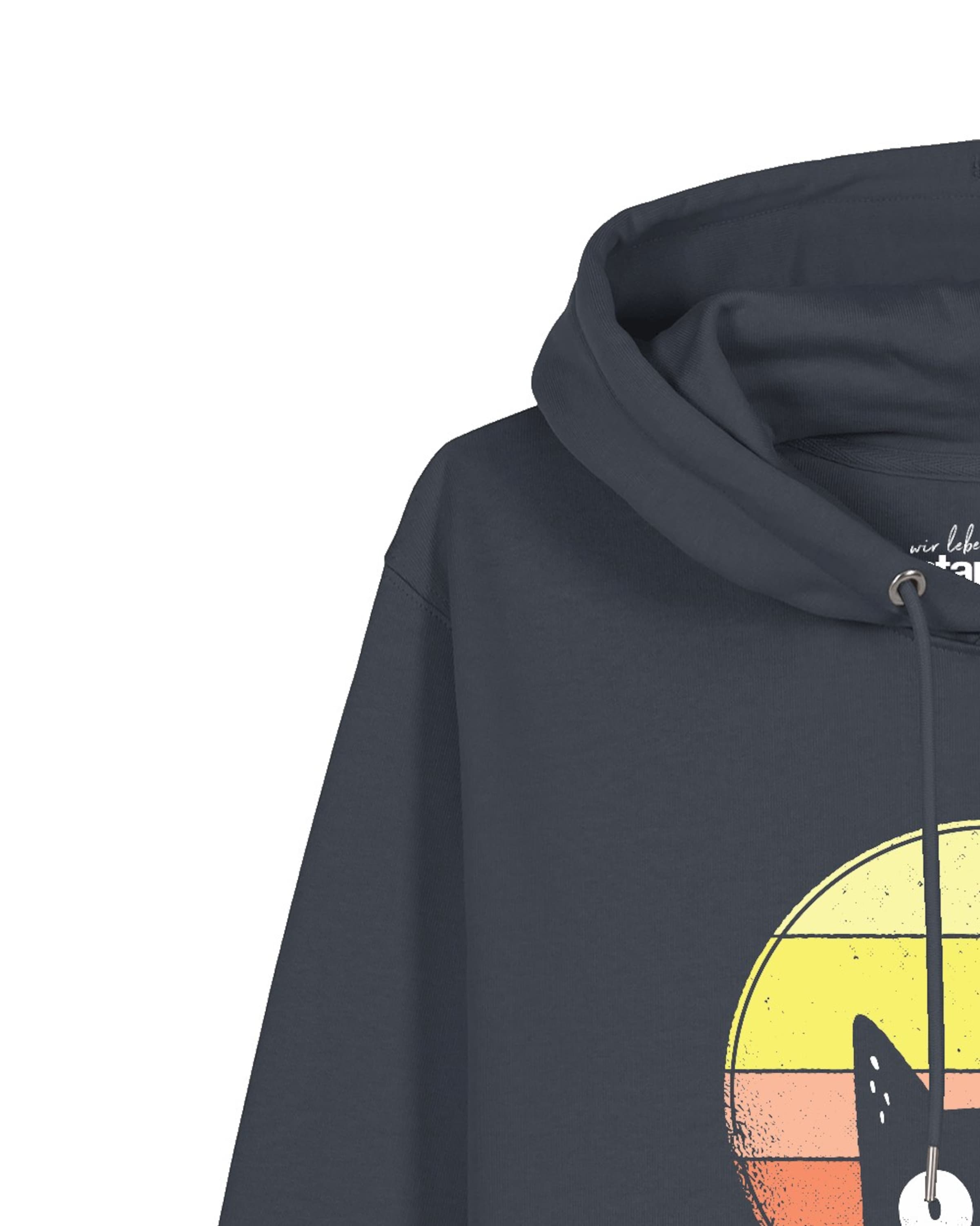 Sweat-shirt 'Sunset Cat' Watapparel en gris