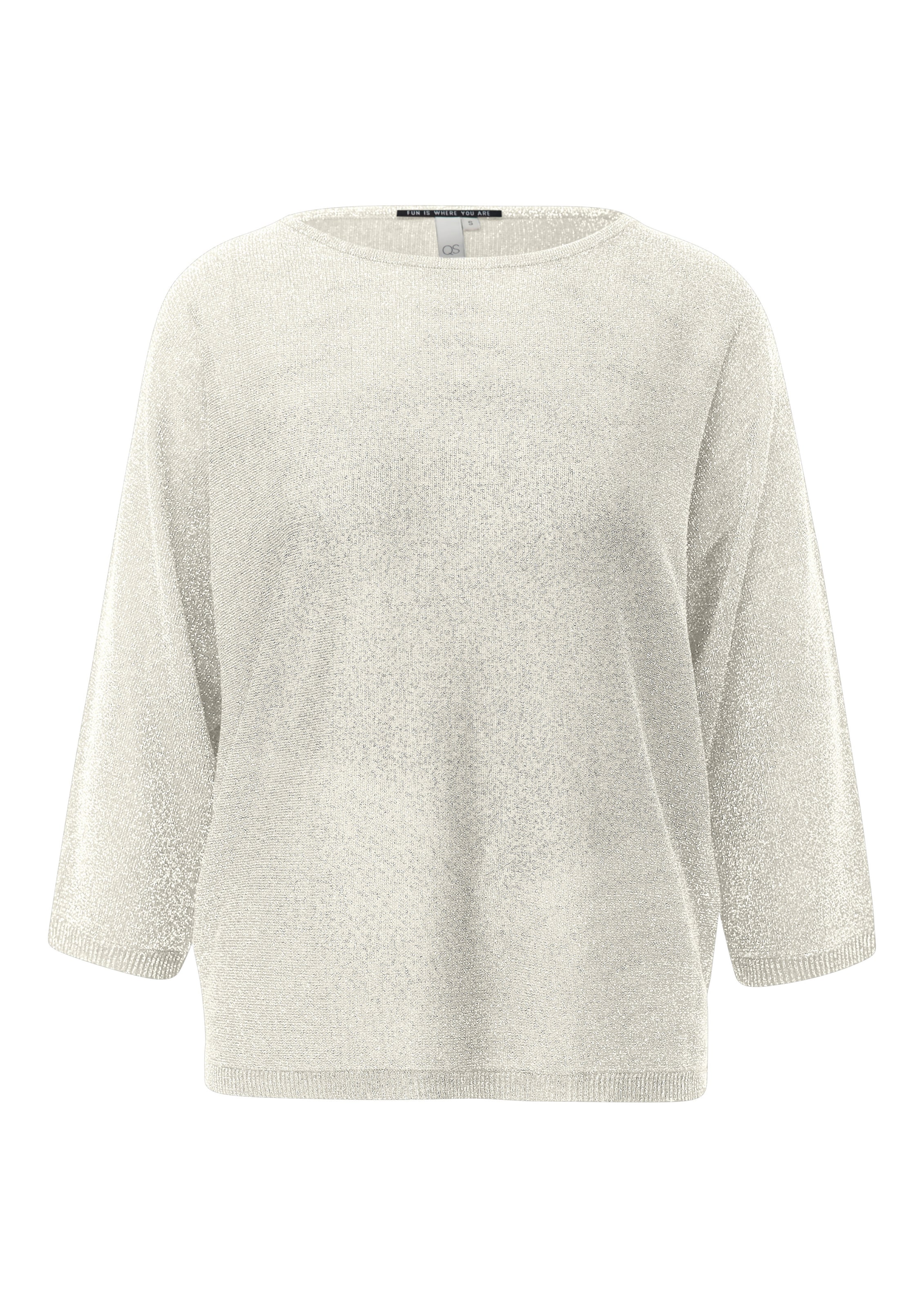 QS Pullover in Beige: Vorderseite
