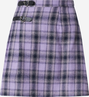 Daisy Street Skirt in Purple: front