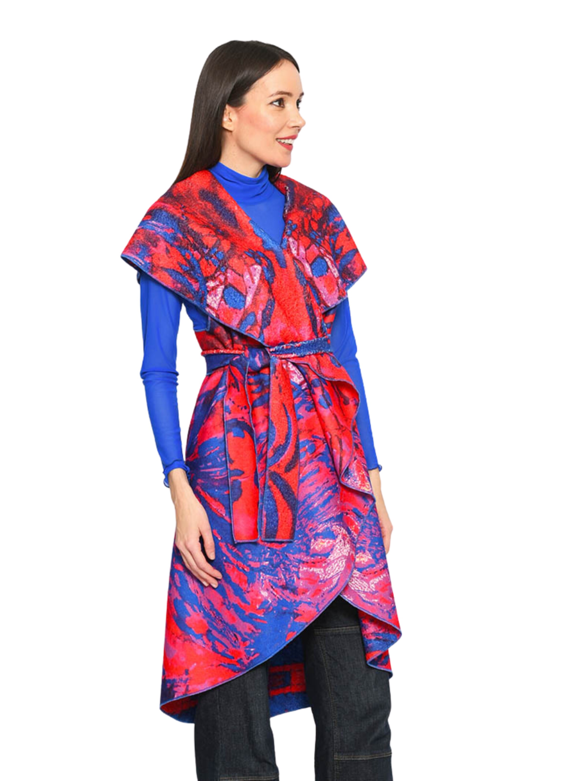 Csillag Zsuzsi - Chaleco 'Dina' en rojo