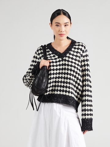 NÜMPH Svetr 'BILA' – černá: přední strana