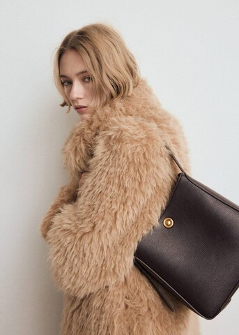 MANGO Shoulder Bag 'Caude' in Brown