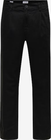 Only & Sons Regular Laskoshousut 'ONSBOLOGNA' värissä musta: etupuoli