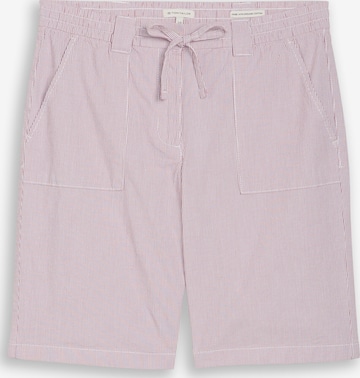 Regular Pantalon chino TOM TAILOR en rouge : devant