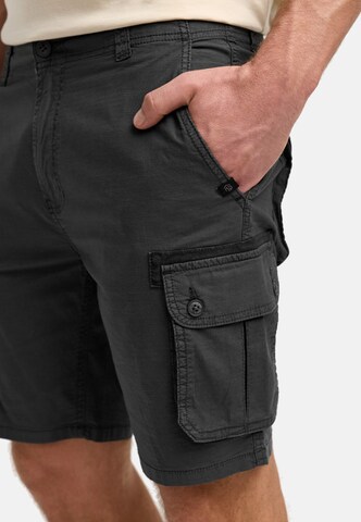 INDICODE JEANS Regular Cargobroek 'Lanny' in Grijs