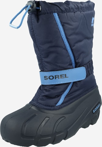 SOREL Snowboots 'Youth Flurry' in Blauw: voorkant