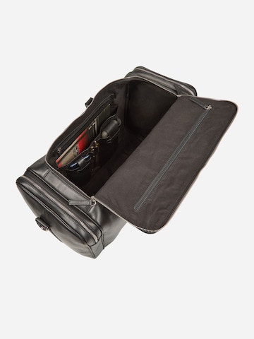 NEGOTIA Leather Weekender 'Marent' in Black