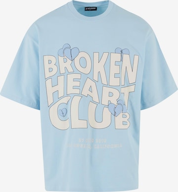 2Y Studios Shirt 'Broken Heart Club' in Blauw: voorkant