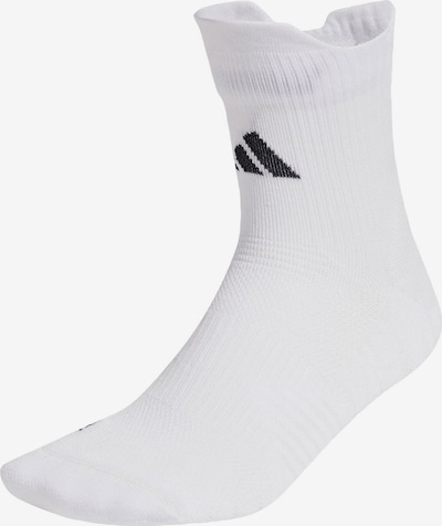 ADIDAS PERFORMANCE Chaussettes de sport 'RunxCushioned' en noir / blanc, Vue avec produit
