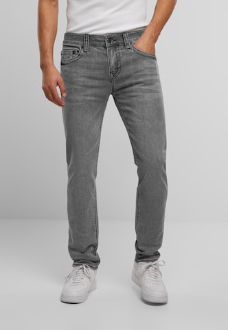 True Religion Regular Jeans 'Rocco' in Grijs: voorkant