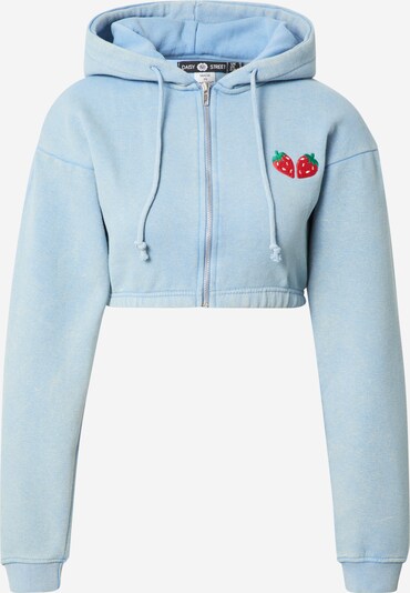 Daisy Street Veste de survêtement en bleu clair, Vue avec produit