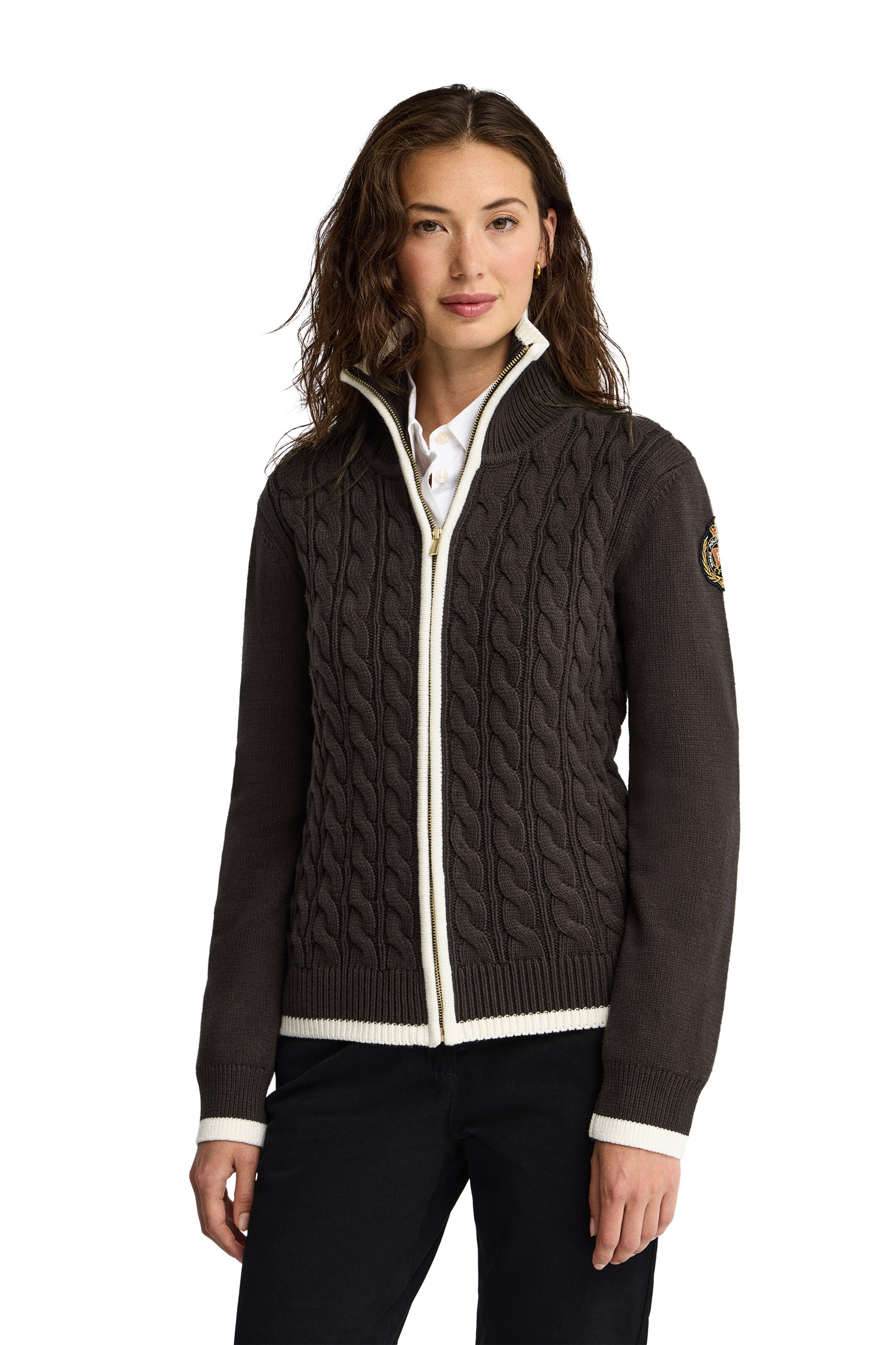 Polo Club Pullover in Braun