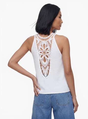 ONLY - Top 'ONLMETTE' em branco