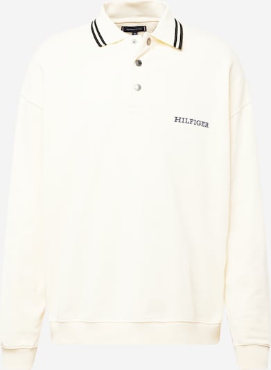 TOMMY HILFIGER Sweatshirt i ecru / svart, Produktvisning