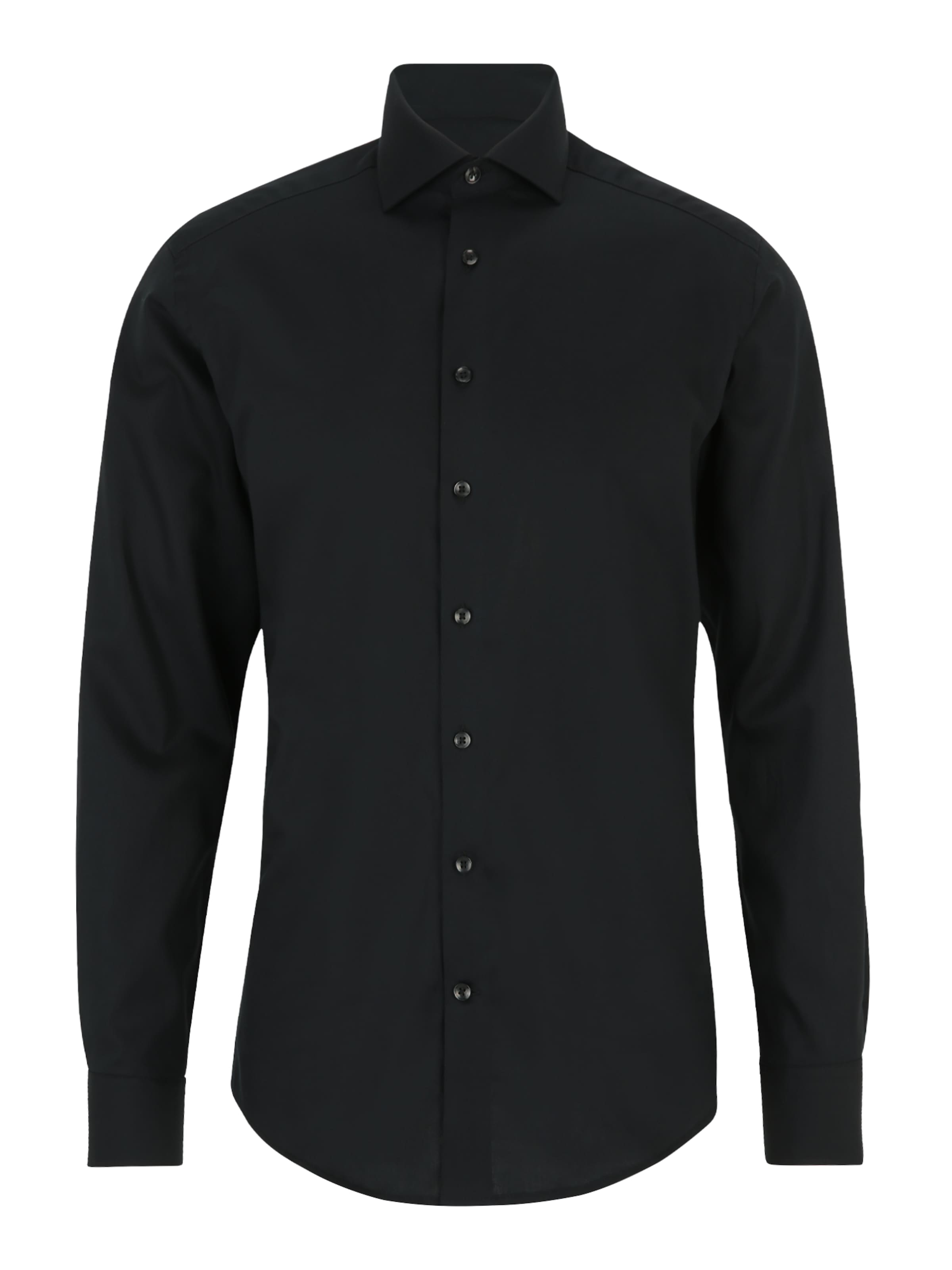 Regular fit Camicia 'Miles' di Bruun & Stengade in nero: frontale