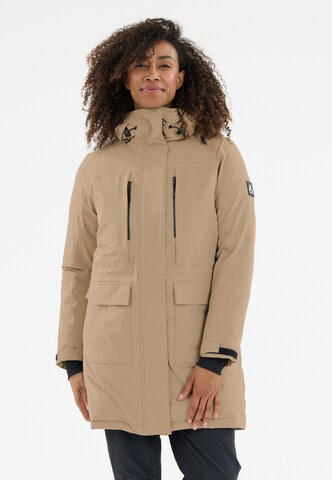 Whistler Outdoor jacket 'Bluff' in Brown: front