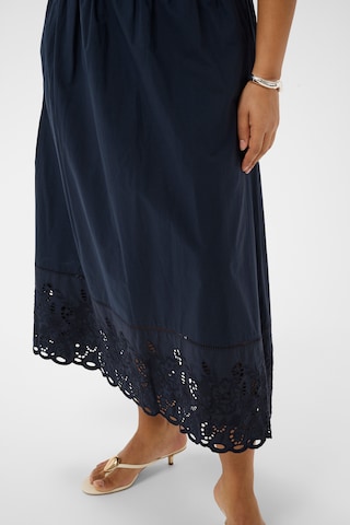 KAFFE CURVE Rok 'KCtrudi' in Blauw