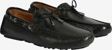 Desa Mocassins 'Beleg' in Zwart: voorkant