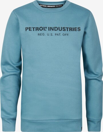 Sweat Petrol Industries en bleu : devant
