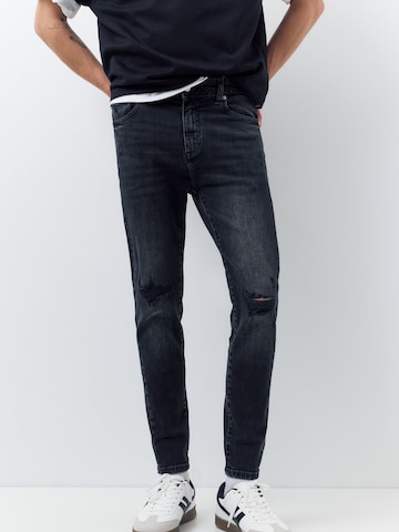 Pull&Bear Skinny Farmer - fekete: elől