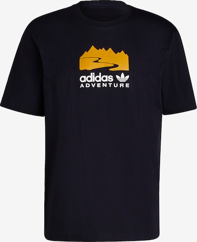 ADIDAS ORIGINALS T-Shirt in nachtblau / gelb / weiß, Produktansicht