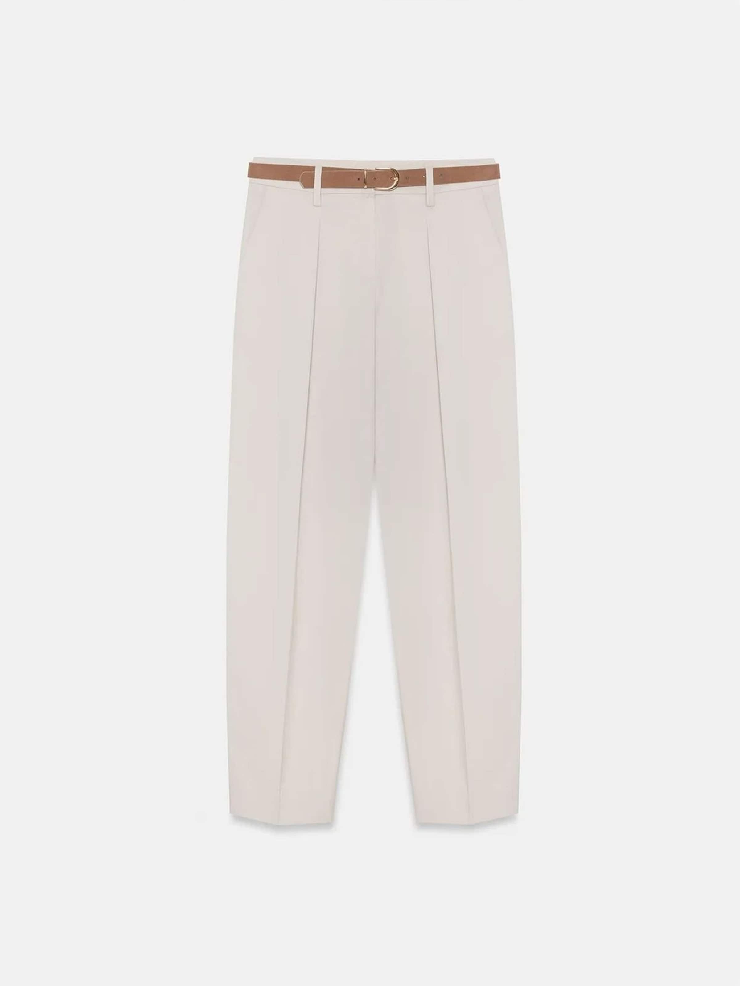 Dilvin Regular Trousers in Beige: front