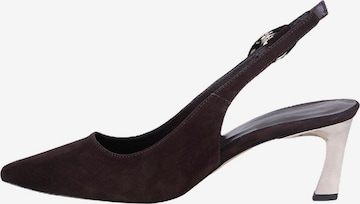 Desa - Zapatos destalonado en negro: frente