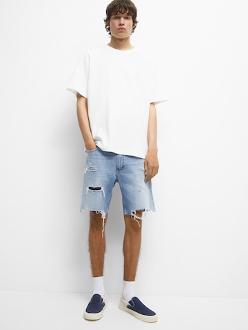 Regular Jean Pull&Bear en bleu : devant