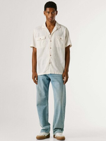 Pepe Jeans Comfort fit Overhemd 'Paulo' in Wit