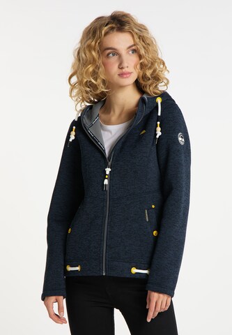 Schmuddelwedda Fleece Jacket in Blue: front